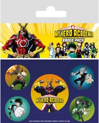 Set My Hero Academia-badges (5 stuks)