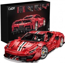 Bouwset CaDA rode sportwagen Italian Super Car 1:8, 3236 stukjes