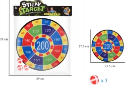 Veilig doelwit voor het gooien met klittenbandballen 28 cm