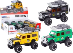 metalen terreinwagen 1:32 met licht en geluid, vliegwiel