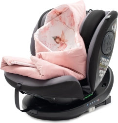 Gevoerde wikkeldoek voor autostoeltje New Baby pink