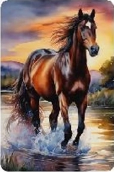 Diamantmozaïek - Rennend paard