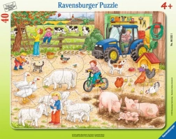 Ravensburger puzzel op de grote boerderij 40 stukjes