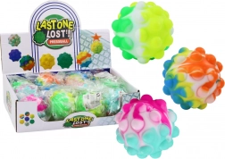 Lichtgevende sensorische bal met uitsteeksels 6 cm