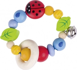 Goki tactiele motorische ring Lieveheersbeestje met belletje