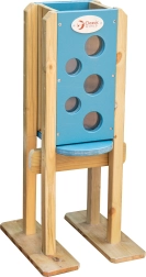 Houten zandpaneel voor zandbak CLASSIC WORLD geel vanaf 3 jaar