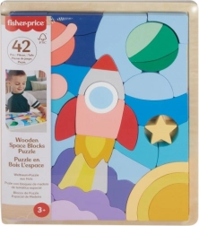 Houten puzzel Fisher-Price ruimte 42 stukjes