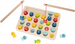Houten visspel Leren letters Tooky Toy