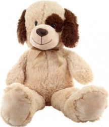 Pluche hond beige 90 cm
