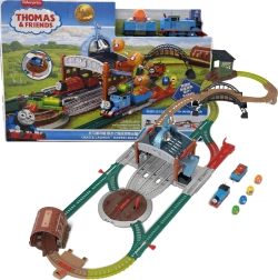 Fisher-Price Thomas en zijn vrienden spoorbaan Vaten bezorgen, laden en lanceren met locomotief Thomas