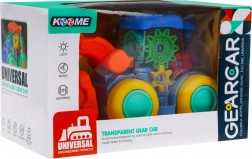 Interactieve transparante graafmachine met licht, geluid en tandwielen 3+