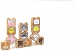 Houten balansspel boerderijdieren