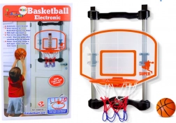 Thuis-basketbalring met bal en pomp, verstelbare hoogte