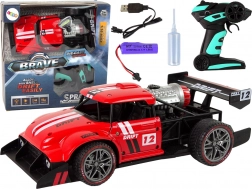 RC sportauto 1:16 met stoom-effect – Rood
