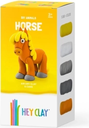 Klei HEY CLAY – dieren, set van 18 potjes