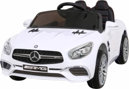 Elektrische kinderauto MERCEDES-AMG SL 65 S, wit, met afstandsbediening