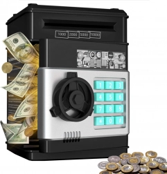 Interactieve kluis voor bankbiljetten met pincode