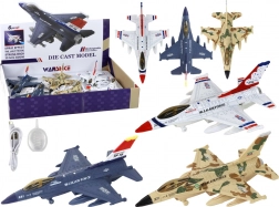 Plastic model van een gevechtsvliegtuig met licht- en geluidseffecten