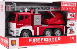 Interactieve brandweerwagen met licht-, geluid- en waterfuncties op schaal 1:12