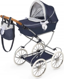DeCuevas inklapbare poppenwagen Vintage 2025 met tas, hoogte duwbeugel 81 cm