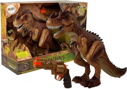 Interactieve Tyrannosaurus rex met stoom, licht en geluid + pistool