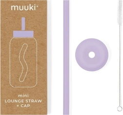 MUUKI Mini lounge deksel en rietje pastelpaars