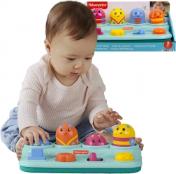 Fisher-Price actieve pop-up babyspeelgoed – duwen, schuiven en draaien