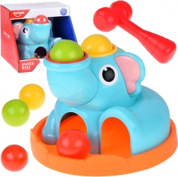 Educatief speelgoed olifant – hamersorter met hamertje en balletjes