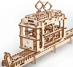 Ugears cabinelift met baan – 3D houten mechanische puzzel