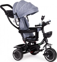 Kinderdriewieler met draaibare stoel en kap ECOTOYS grijs