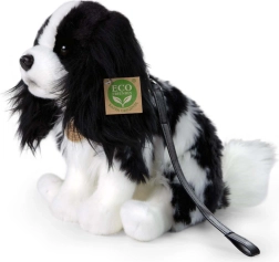 Pluchen Cavalier-hond met riem 27 cm eco-friendly