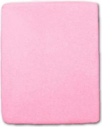 Frotté hoeslaken voor babybed roze 120×60 cm