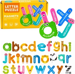 Magnetische puzzel – educatieve alfabetletters (26 stuks)
