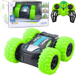 Stuntauto RC 2,4 GHz met lichten en 360° spins – groen