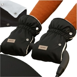 Geïsoleerde handwarmers voor kinderwagen Kruzzel zwart 2 stuks