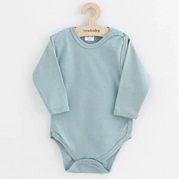 babyromper met volledige drukknoopsluiting new baby classic ii donker mint