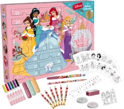 Adventskalender Disney Prinsessen – creatieve schrijfwaren set