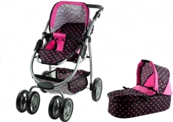 Poppenwagen Alice 2-in-1 met wieg en sportzitje