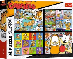 Puzzel Garfield houdt niet van maandagen 4×250 stukjes