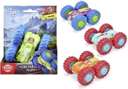 Monstertruck auto met vliegwiel, 10 cm, 4 kleuren/soorten
