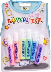 Creatoys parelmoerkleuren voor textiel, set van 6 stuks