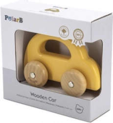 Houten duwauto VIGA PolarB geel