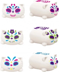 Schylling NeeDoh kneedkat Sugar Skull lichtgevend in het donker