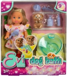 Pop Evička met hondje en accessoires