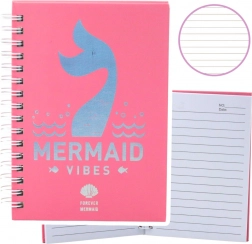 Notitieboekje met holografisch motief roze formaat A6 80 vellen