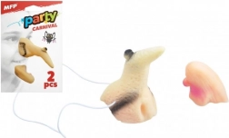 Heksenneus en kin voor een griezelfeest