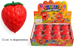 Antistress knijpbal aardbei - 1 stuk