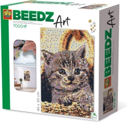 creatieve set beedz art – kat van strijkkralen