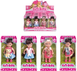 Pop met hondje 11 cm