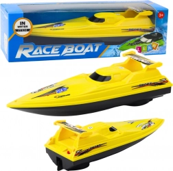 Gele batterij-aangedreven motorboot